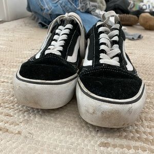 BLACK OLD SKOOL PLATFORM VANS